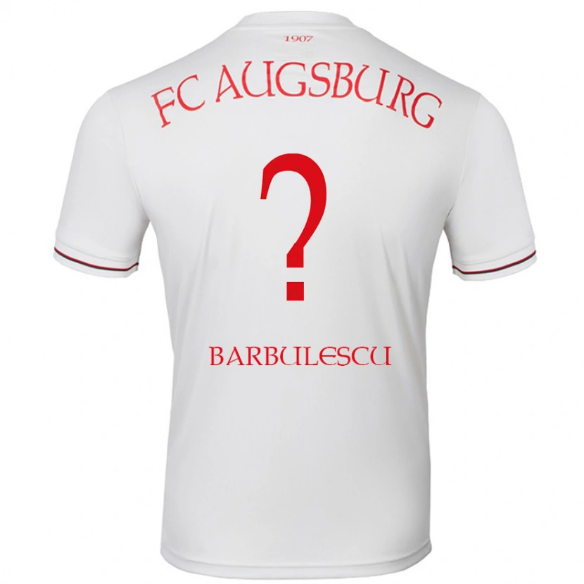 Danxen Niño Camiseta Luca Bărbulescu #0 Blanco 1ª Equipación 2024/25 La Camisa México