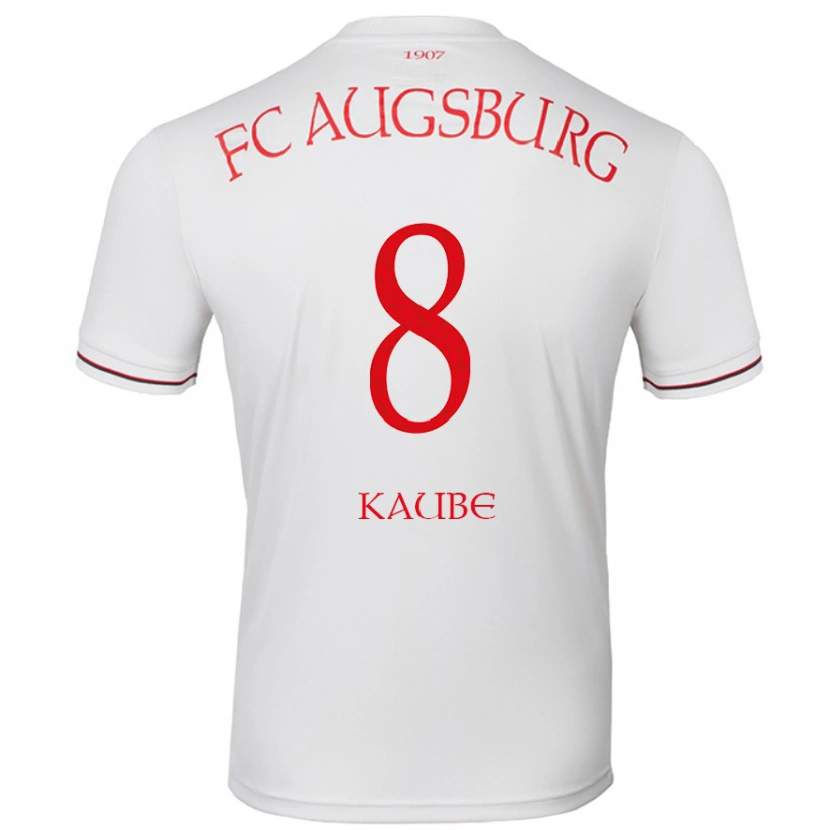 Danxen Niño Camiseta Moritz Kaube #8 Blanco 1ª Equipación 2024/25 La Camisa México