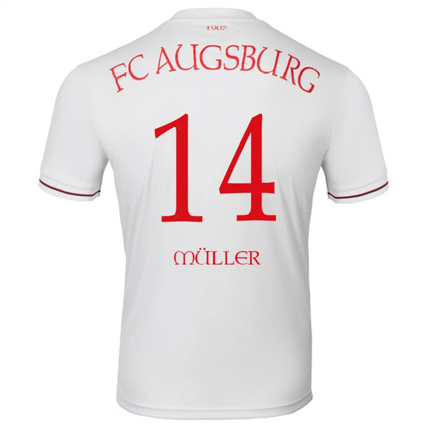Danxen Niño Camiseta Mato Müller #14 Blanco 1ª Equipación 2024/25 La Camisa México