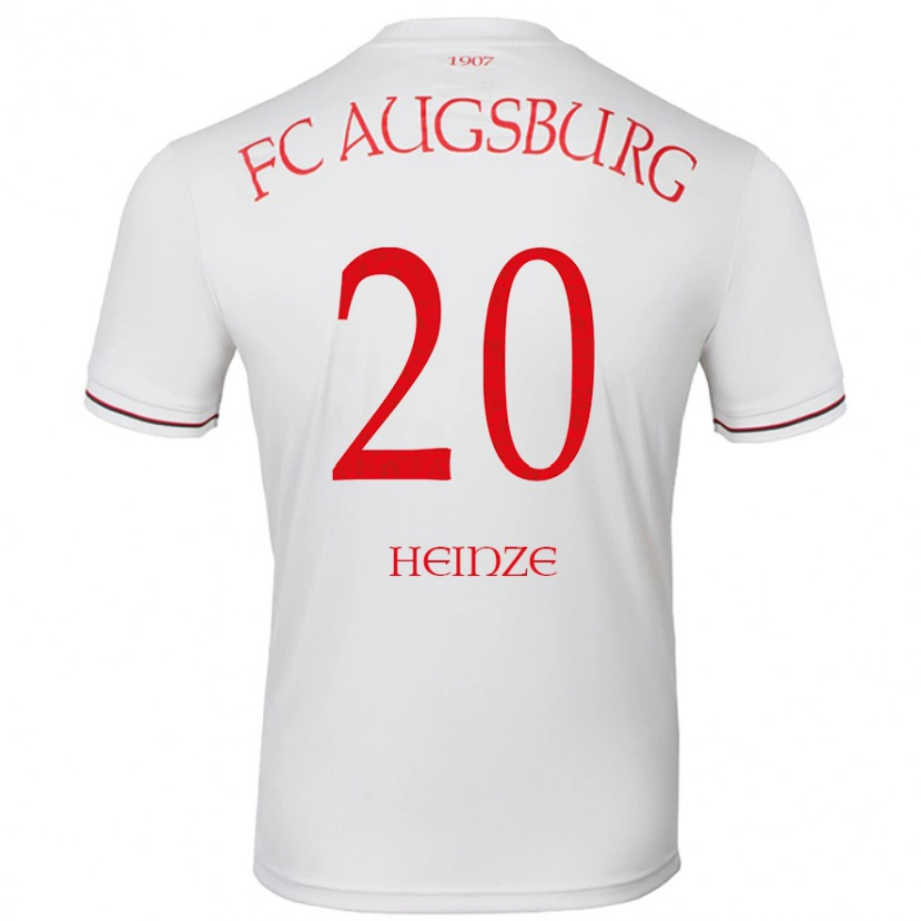 Danxen Niño Camiseta Fynn Heinze #20 Blanco 1ª Equipación 2024/25 La Camisa México