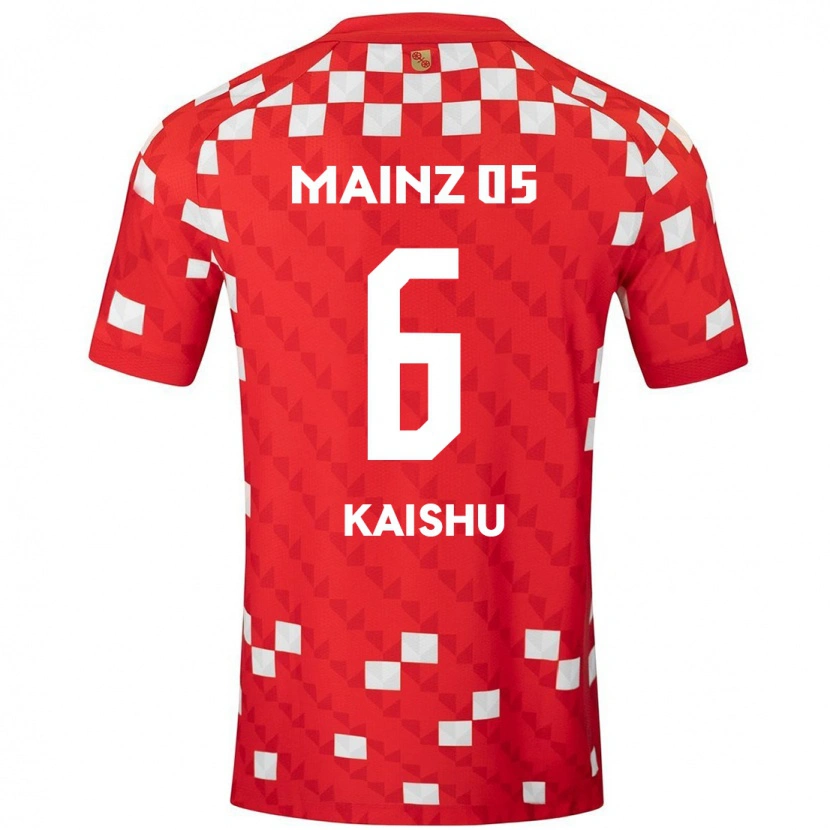 Danxen Niño Camiseta Kaishu Sano #6 Blanco Rojo 1ª Equipación 2024/25 La Camisa México