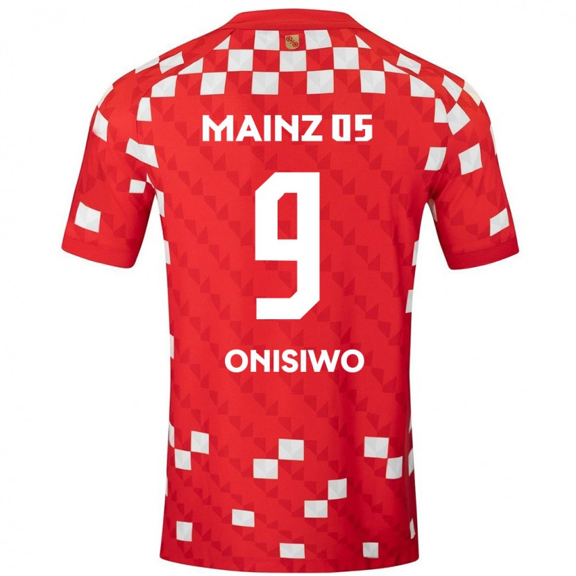 Danxen Niño Camiseta Karim Onisiwo #9 Blanco Rojo 1ª Equipación 2024/25 La Camisa México