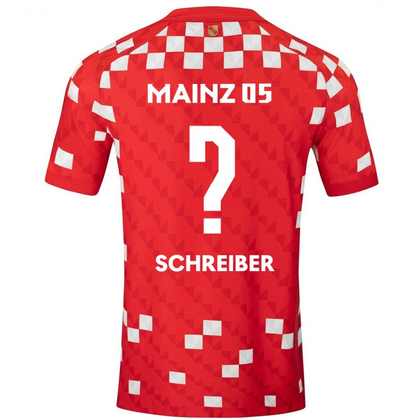 Danxen Niño Camiseta Philipp Schreiber #0 Blanco Rojo 1ª Equipación 2024/25 La Camisa México
