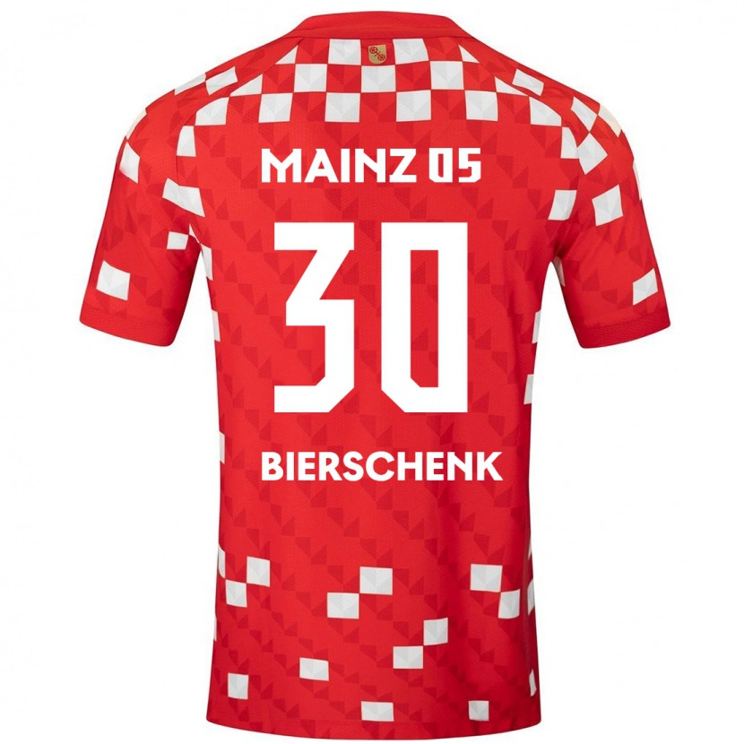 Danxen Niño Camiseta Lovis Bierschenk #30 Blanco Rojo 1ª Equipación 2024/25 La Camisa México