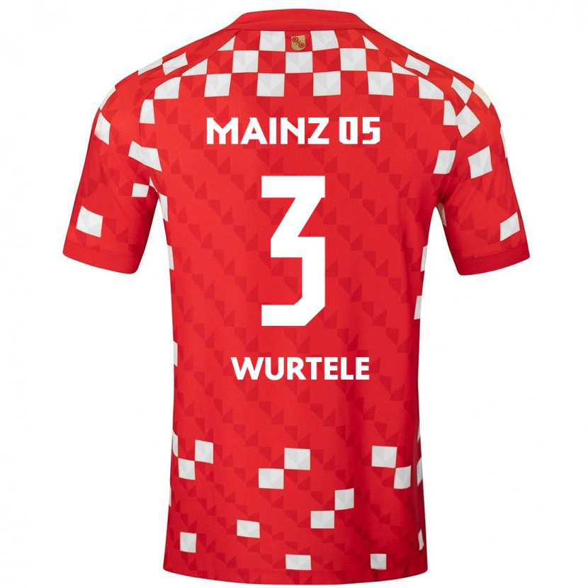 Danxen Niño Camiseta Fabienne Würtele #3 Blanco Rojo 1ª Equipación 2024/25 La Camisa México