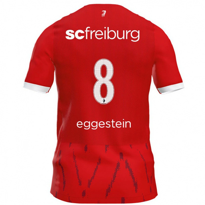 Danxen Niño Camiseta Maximilian Eggestein #8 Rojo 1ª Equipación 2024/25 La Camisa México