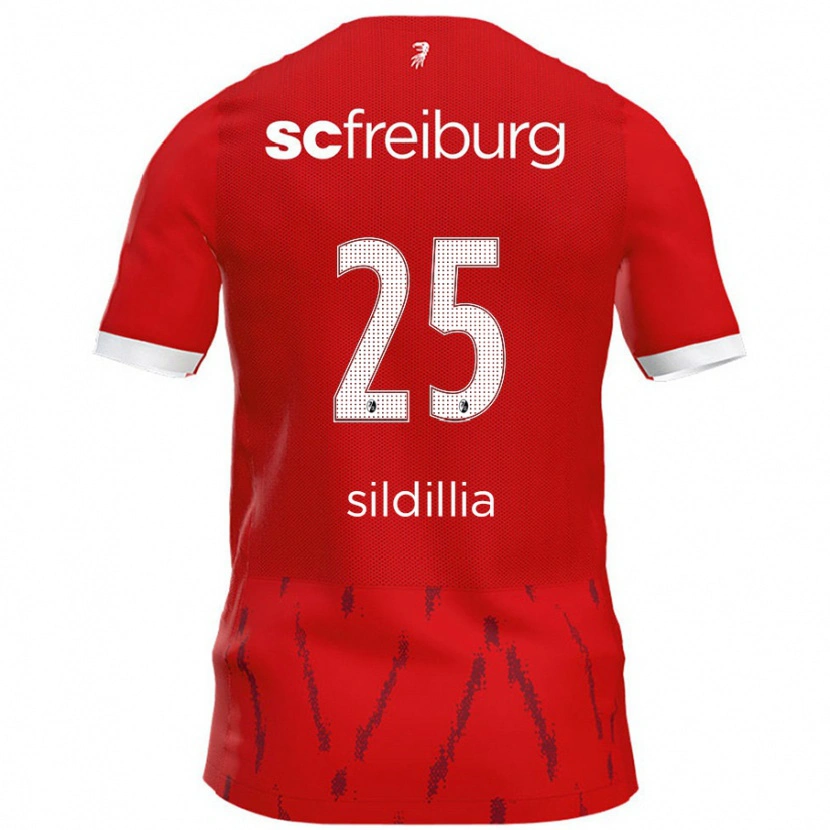 Danxen Niño Camiseta Kiliann Sildillia #25 Rojo 1ª Equipación 2024/25 La Camisa México