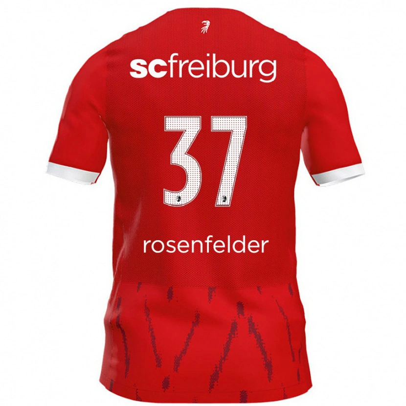 Danxen Niño Camiseta Max Rosenfelder #37 Rojo 1ª Equipación 2024/25 La Camisa México
