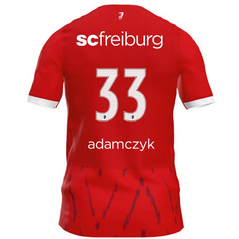 Danxen Niño Camiseta Rebecca Adamczyk #33 Rojo 1ª Equipación 2024/25 La Camisa México