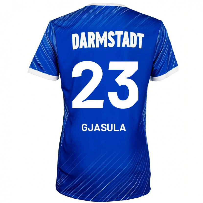 Danxen Niño Camiseta Klaus Gjasula #23 Azul Blanco 1ª Equipación 2024/25 La Camisa México