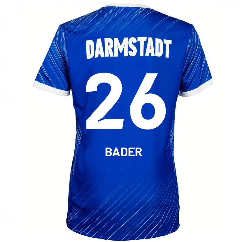 Danxen Niño Camiseta Matthias Bader #26 Azul Blanco 1ª Equipación 2024/25 La Camisa México