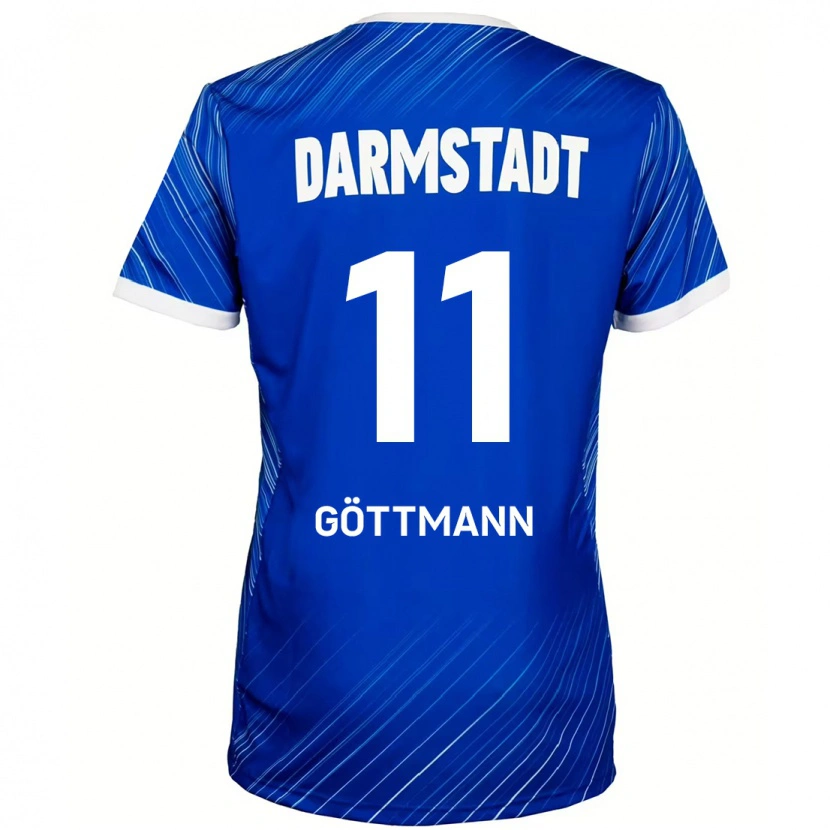 Danxen Niño Camiseta Levin Göttmann #11 Azul Blanco 1ª Equipación 2024/25 La Camisa México