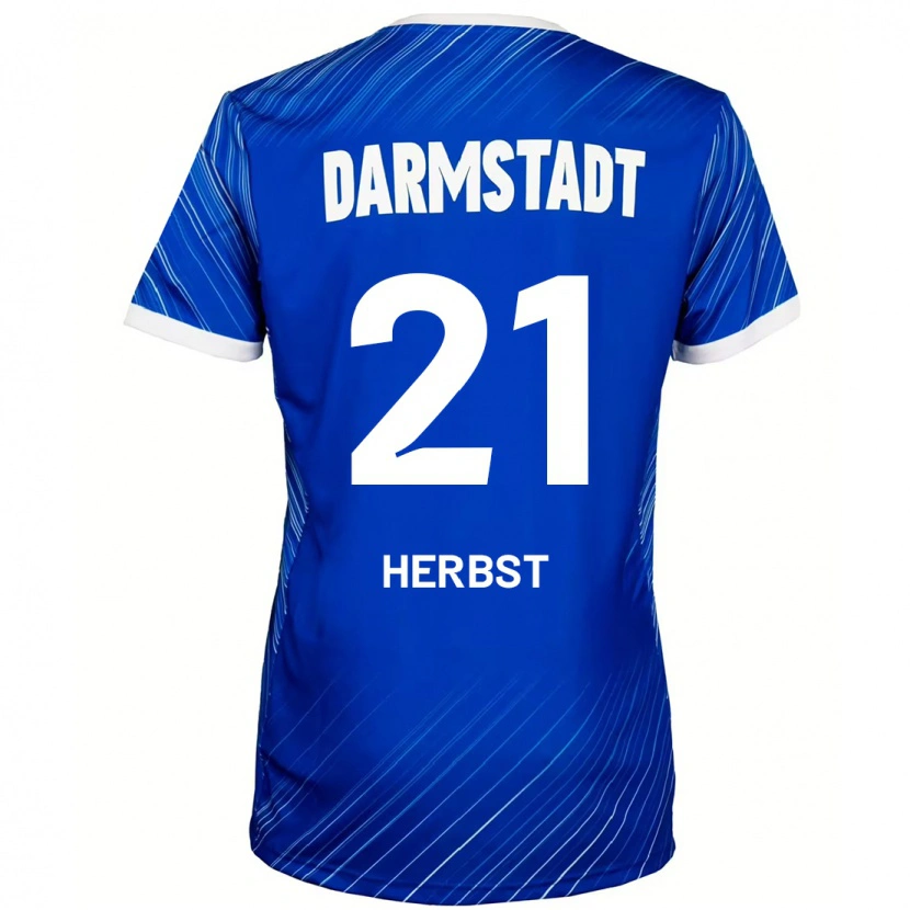 Danxen Niño Camiseta Milian Herbst #21 Azul Blanco 1ª Equipación 2024/25 La Camisa México