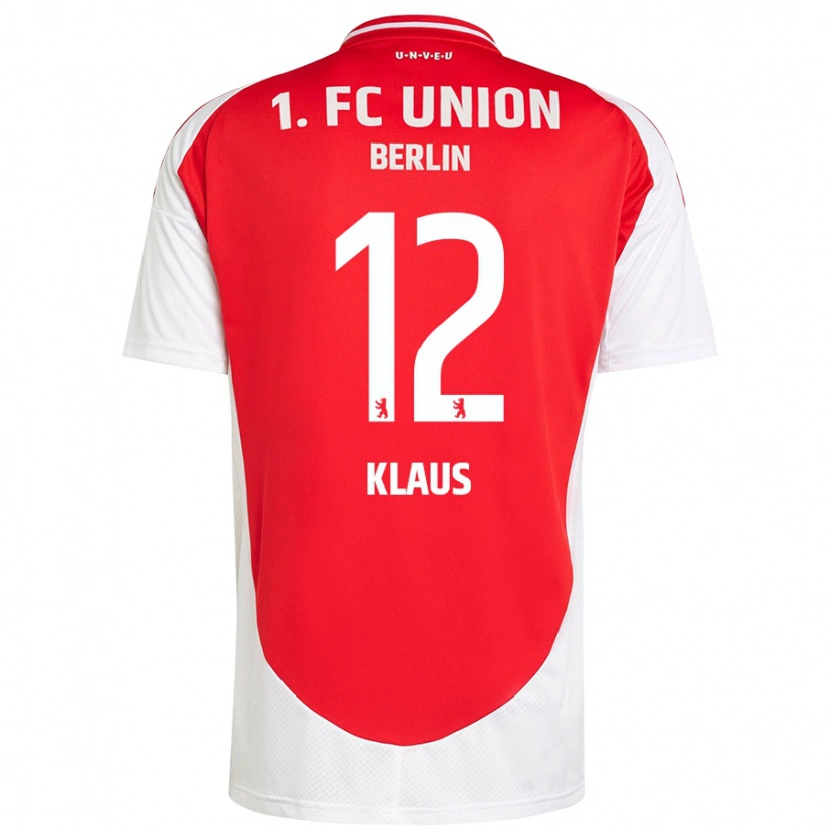 Danxen Niño Camiseta Carl Klaus #12 Rojo Blanco 1ª Equipación 2024/25 La Camisa México