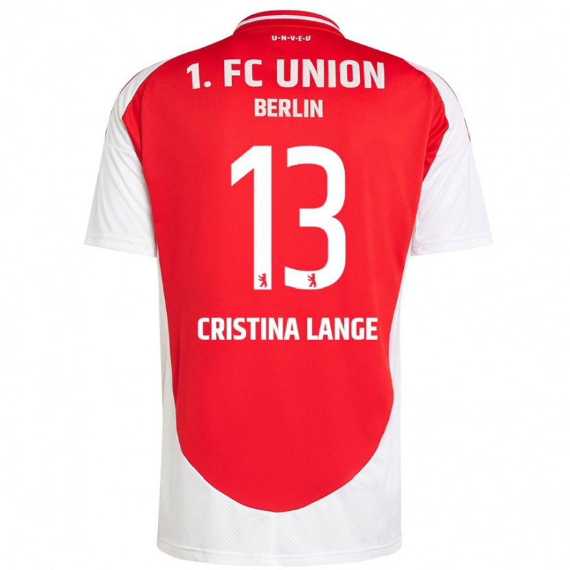 Danxen Niño Camiseta Maria Cristina Lange #13 Rojo Blanco 1ª Equipación 2024/25 La Camisa México