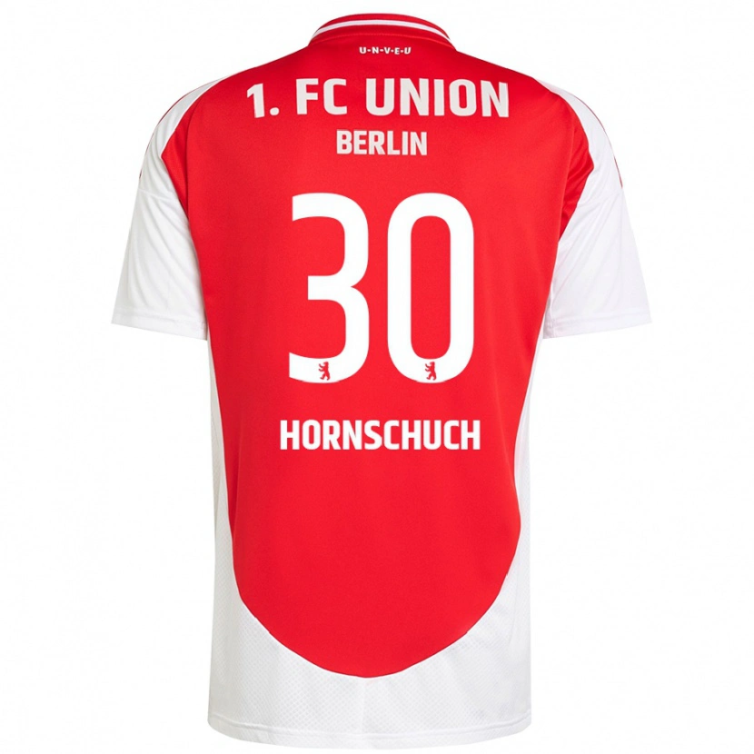 Danxen Niño Camiseta Sarah Hornschuch #30 Rojo Blanco 1ª Equipación 2024/25 La Camisa México