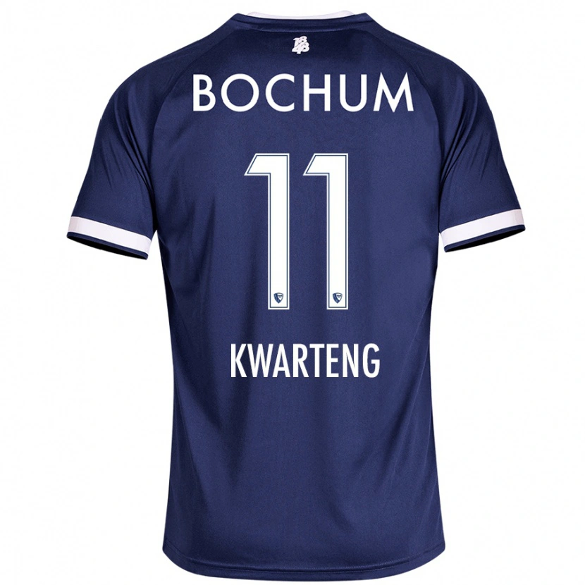 Danxen Niño Camiseta Moritz-Broni Kwarteng #11 Azul Oscuro 1ª Equipación 2024/25 La Camisa México