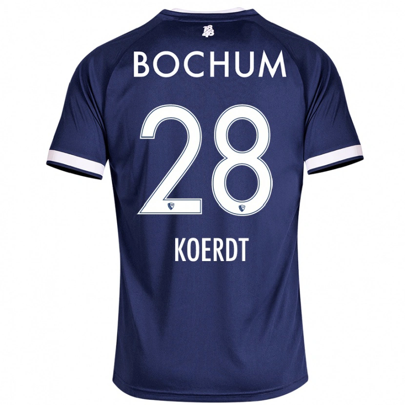 Danxen Niño Camiseta Lennart Koerdt #28 Azul Oscuro 1ª Equipación 2024/25 La Camisa México