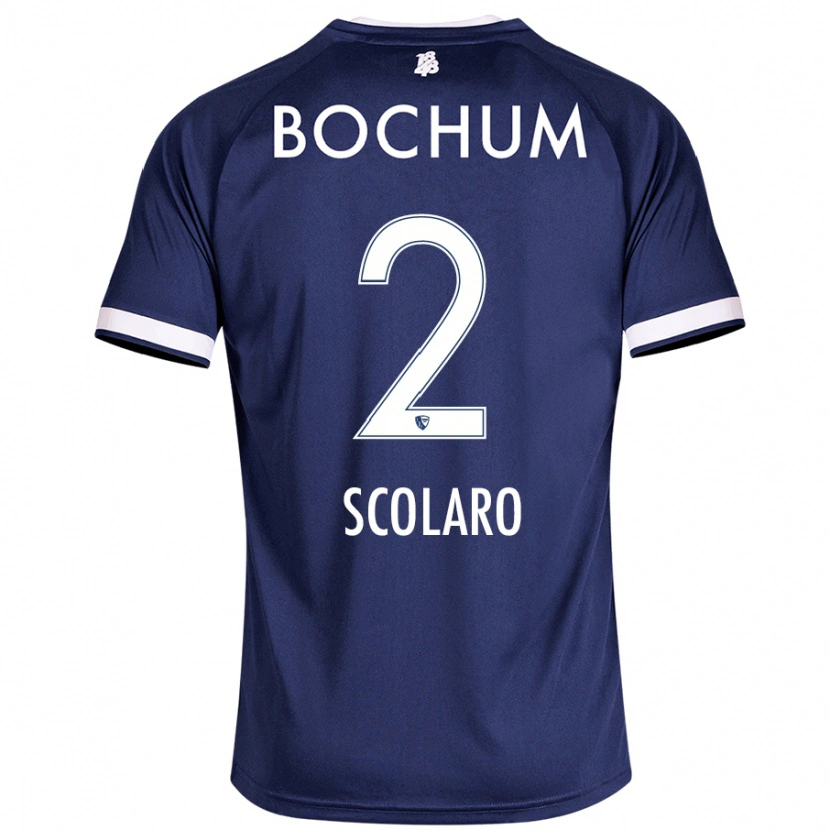 Danxen Niño Camiseta Roberto Scolaro #2 Azul Oscuro 1ª Equipación 2024/25 La Camisa México