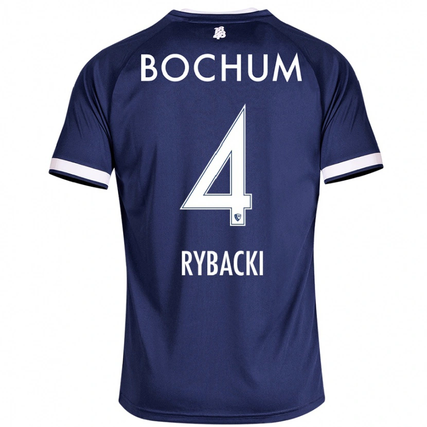 Danxen Niño Camiseta Pia Rybacki #4 Azul Oscuro 1ª Equipación 2024/25 La Camisa México