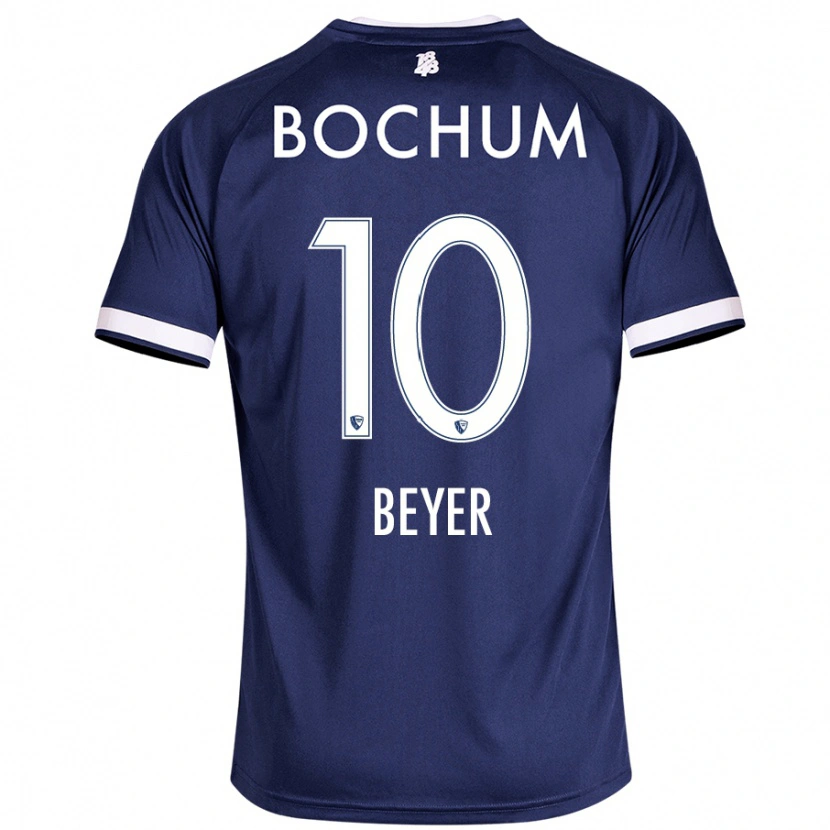 Danxen Niño Camiseta Pia Beyer #10 Azul Oscuro 1ª Equipación 2024/25 La Camisa México