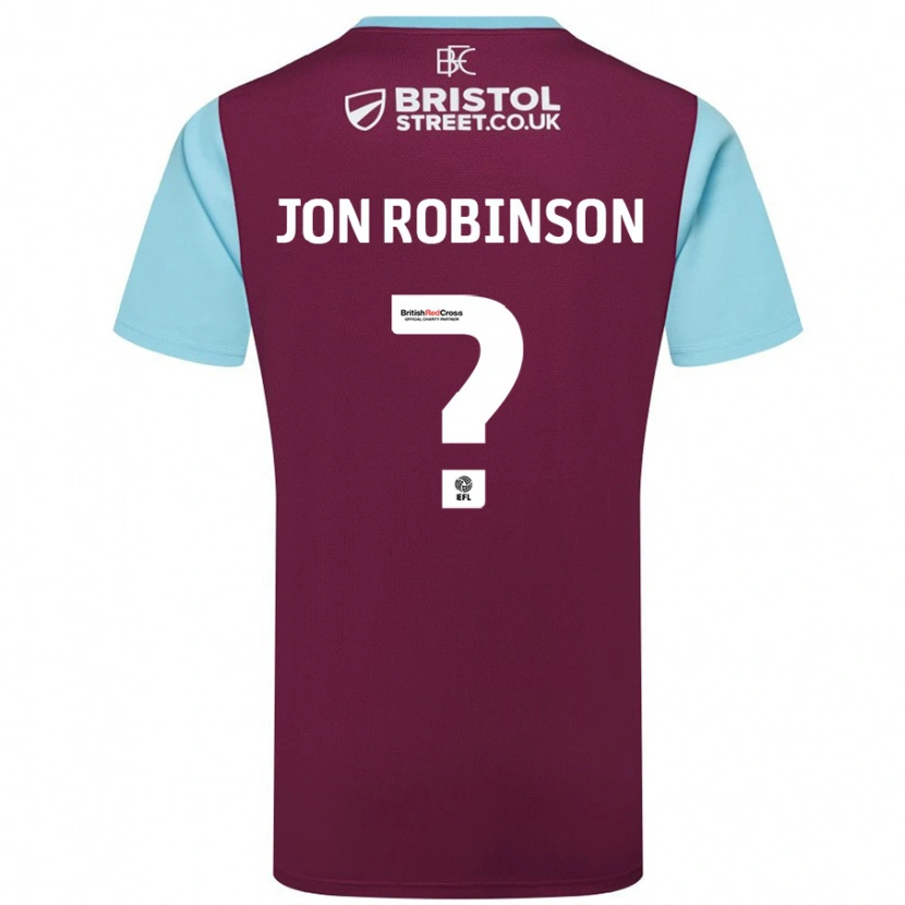 Danxen Niño Camiseta Jon Ander Vilar Robinson #0 Borgoña Azul Cielo 1ª Equipación 2024/25 La Camisa México