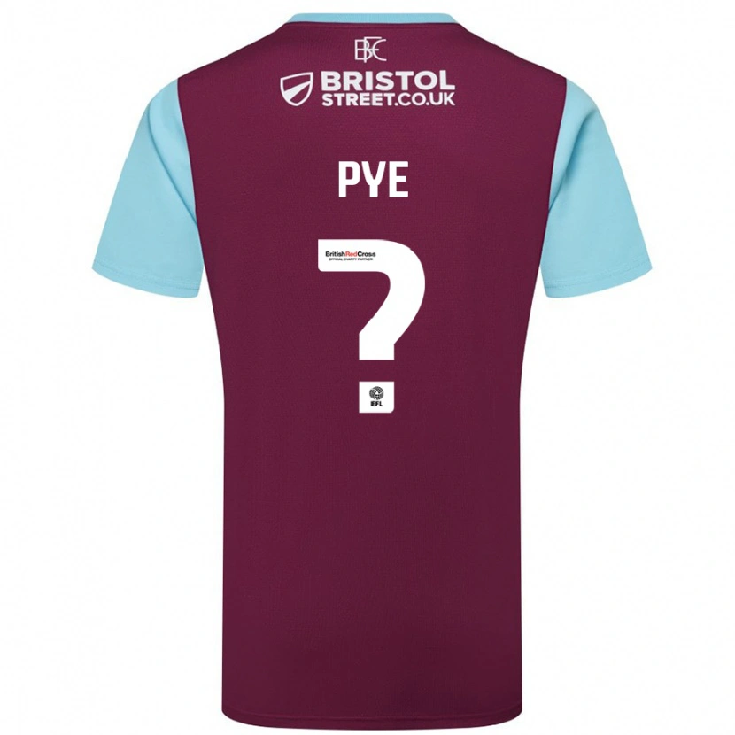 Danxen Niño Camiseta Logan Pye #0 Borgoña Azul Cielo 1ª Equipación 2024/25 La Camisa México