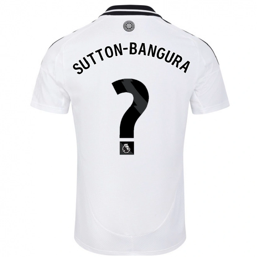 Danxen Niño Camiseta William Sutton-Bangura #0 Blanco 1ª Equipación 2024/25 La Camisa México