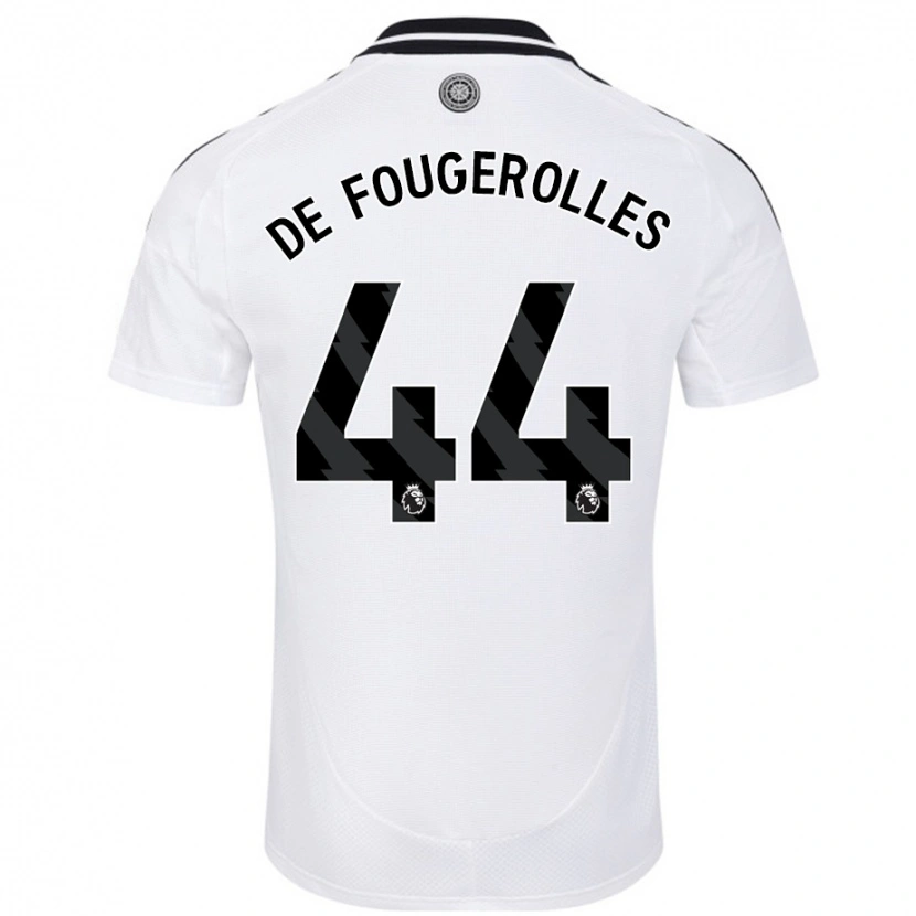 Danxen Niño Camiseta Luc De Fougerolles #44 Blanco 1ª Equipación 2024/25 La Camisa México