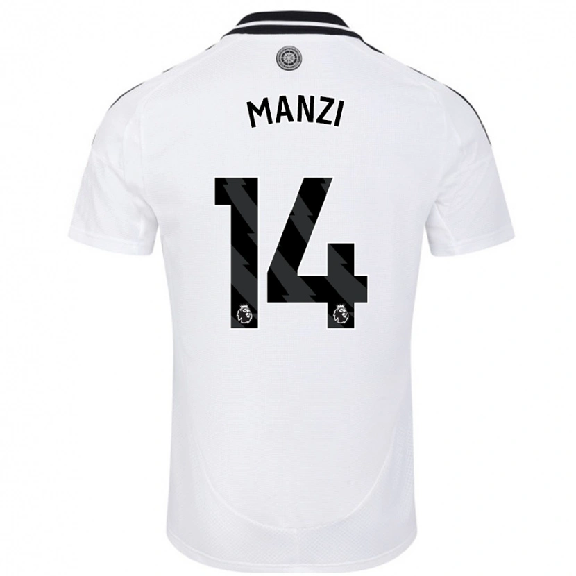 Danxen Niño Camiseta Sophie Manzi #14 Blanco 1ª Equipación 2024/25 La Camisa México