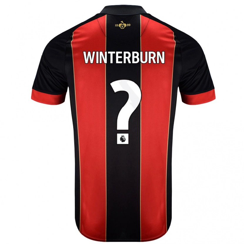 Danxen Niño Camiseta Ben Winterburn #0 Rojo Negro 1ª Equipación 2024/25 La Camisa México