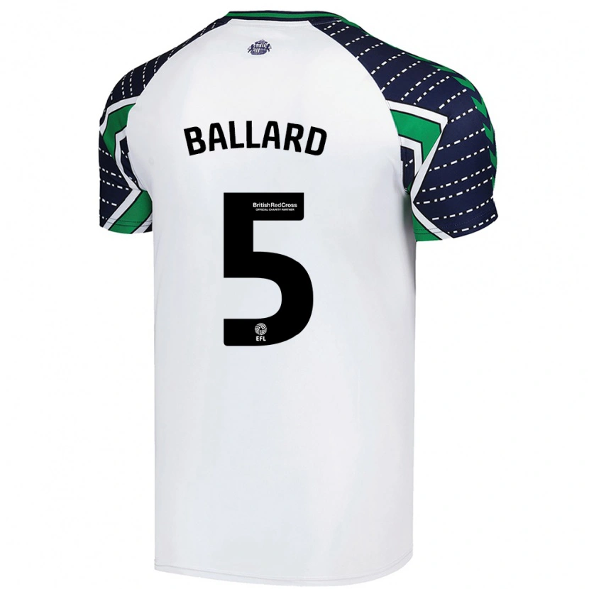 Danxen Niño Camiseta Daniel Ballard #5 Blanco 2ª Equipación 2024/25 La Camisa México