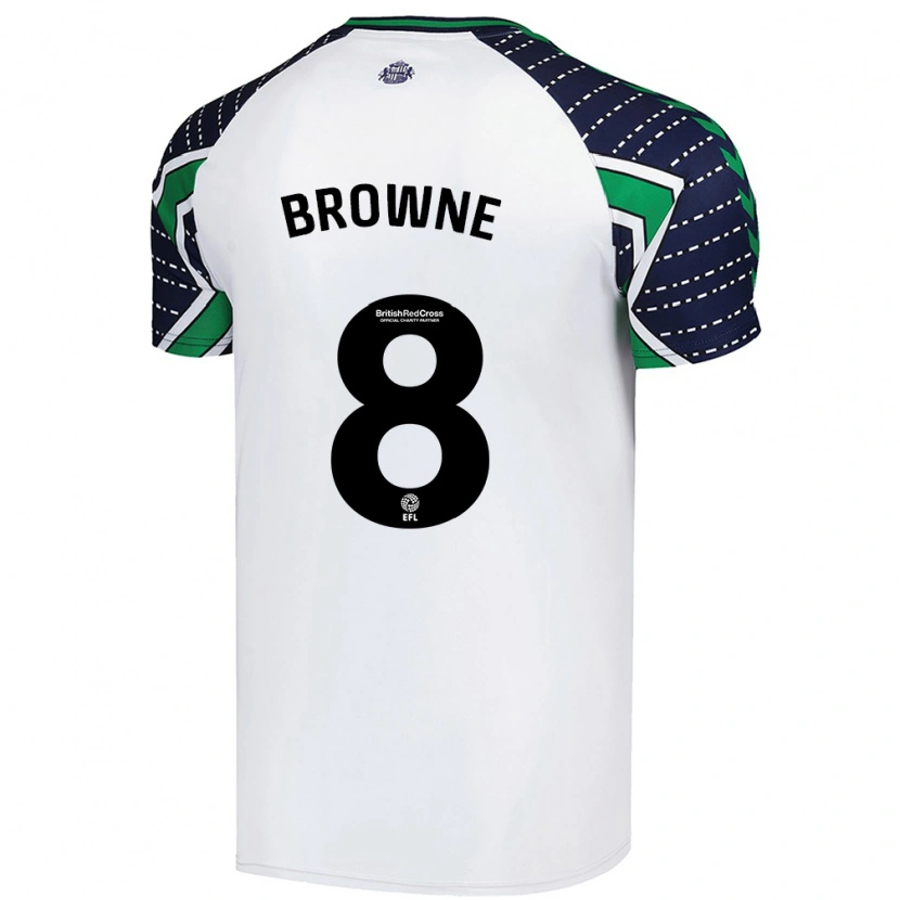 Danxen Niño Camiseta Alan Browne #8 Blanco 2ª Equipación 2024/25 La Camisa México