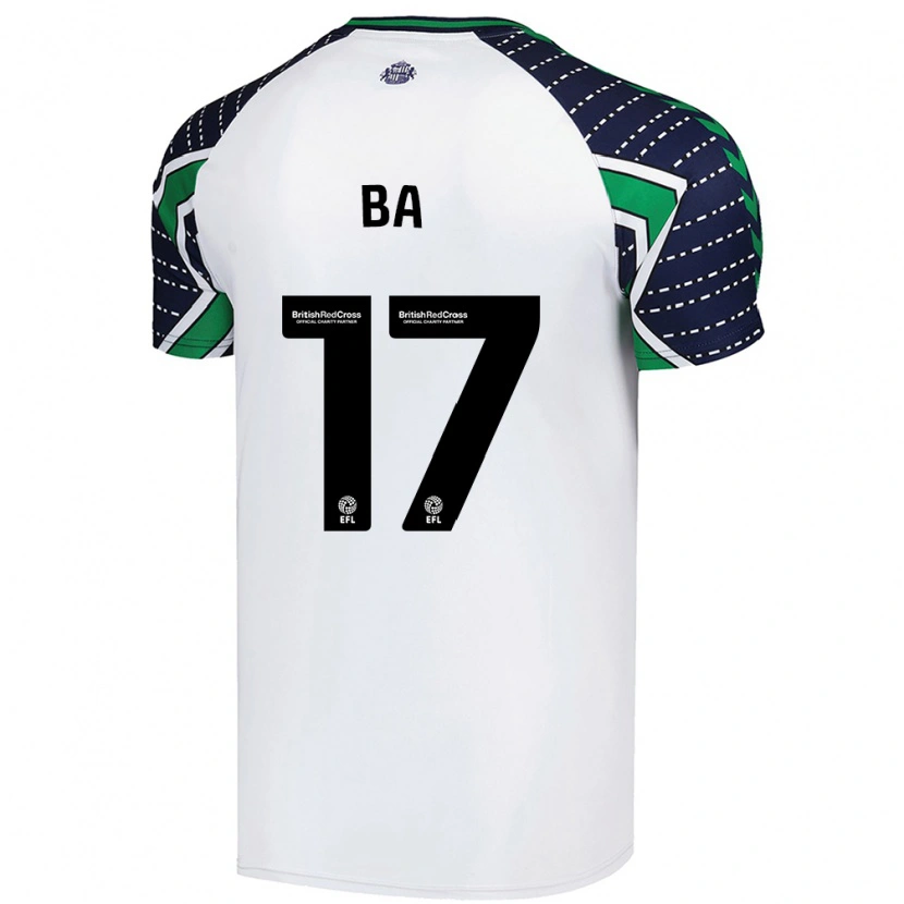 Danxen Niño Camiseta Abdoullah Ba #17 Blanco 2ª Equipación 2024/25 La Camisa México