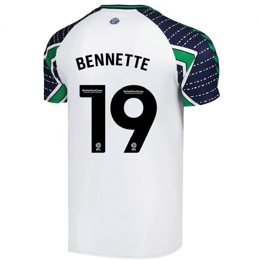 Danxen Niño Camiseta Jewison Bennette #19 Blanco 2ª Equipación 2024/25 La Camisa México