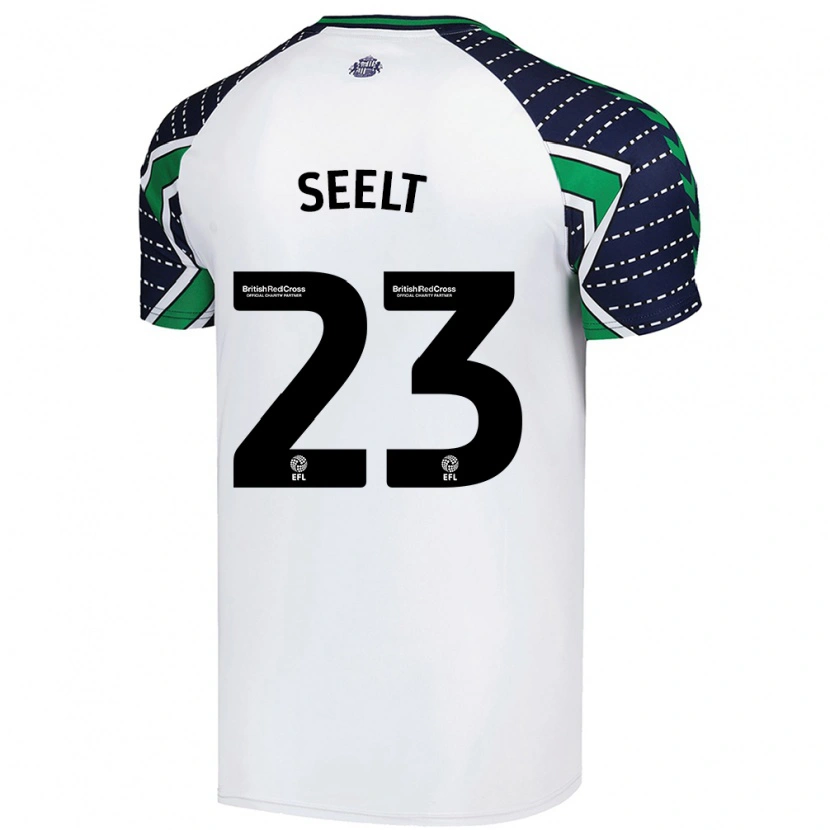 Danxen Niño Camiseta Jenson Seelt #23 Blanco 2ª Equipación 2024/25 La Camisa México