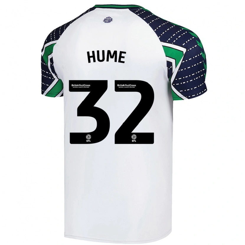 Danxen Niño Camiseta Trai Hume #32 Blanco 2ª Equipación 2024/25 La Camisa México