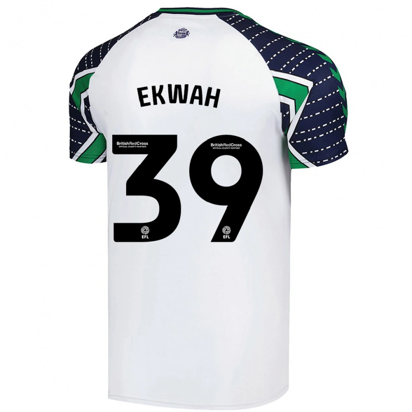 Danxen Niño Camiseta Pierre Ekwah #39 Blanco 2ª Equipación 2024/25 La Camisa México