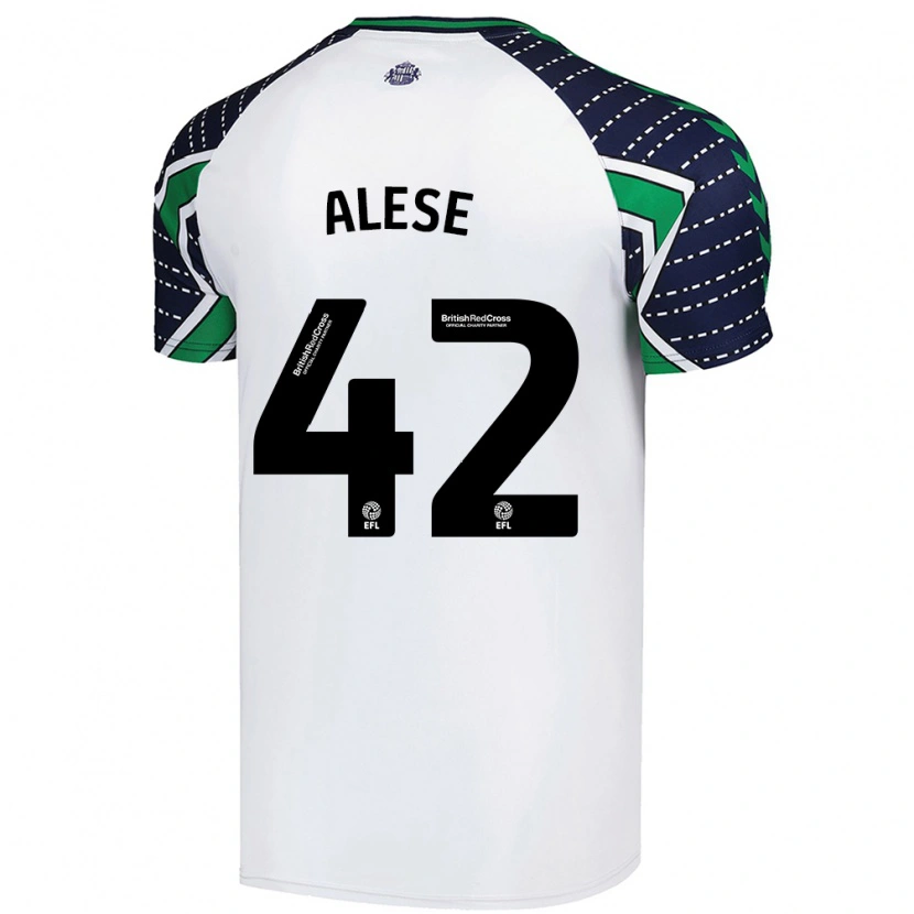 Danxen Niño Camiseta Aji Alese #42 Blanco 2ª Equipación 2024/25 La Camisa México