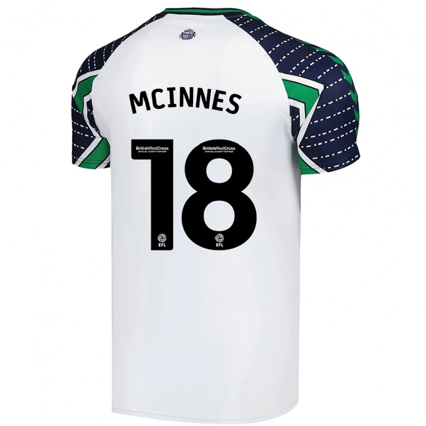 Danxen Niño Camiseta Libbi Mcinnes #18 Blanco 2ª Equipación 2024/25 La Camisa México