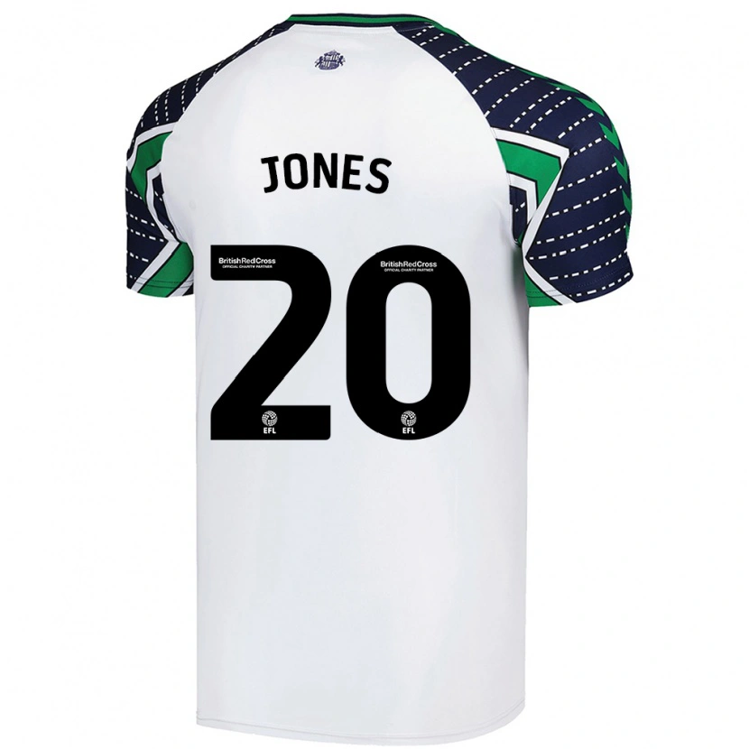 Danxen Niño Camiseta Ellen Jones #20 Blanco 2ª Equipación 2024/25 La Camisa México