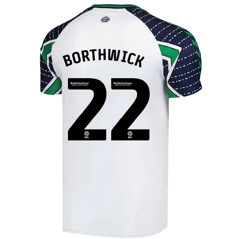 Danxen Niño Camiseta Megan Borthwick #22 Blanco 2ª Equipación 2024/25 La Camisa México