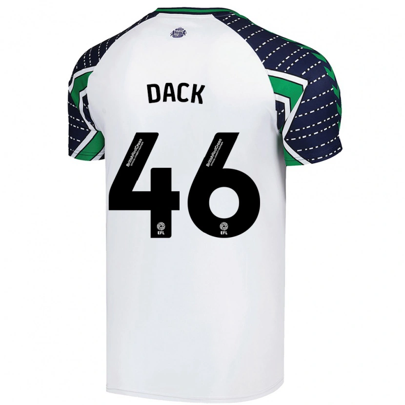 Danxen Niño Camiseta Bradley Dack #46 Blanco 2ª Equipación 2024/25 La Camisa México
