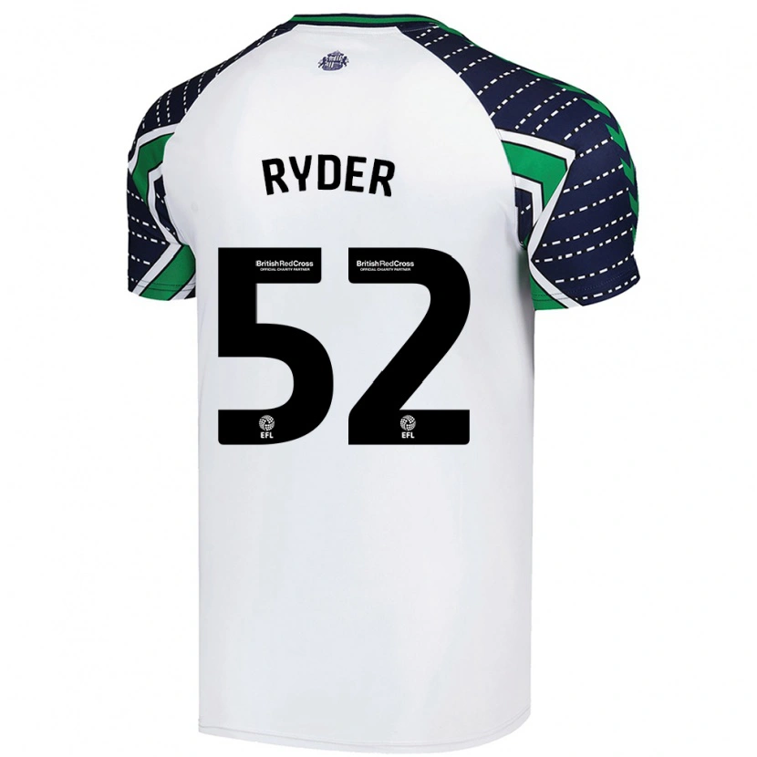 Danxen Niño Camiseta Joe Ryder #52 Blanco 2ª Equipación 2024/25 La Camisa México