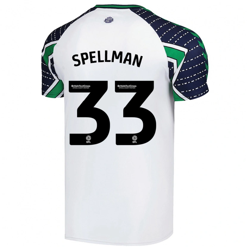 Danxen Niño Camiseta Michael Spellman #33 Blanco 2ª Equipación 2024/25 La Camisa México
