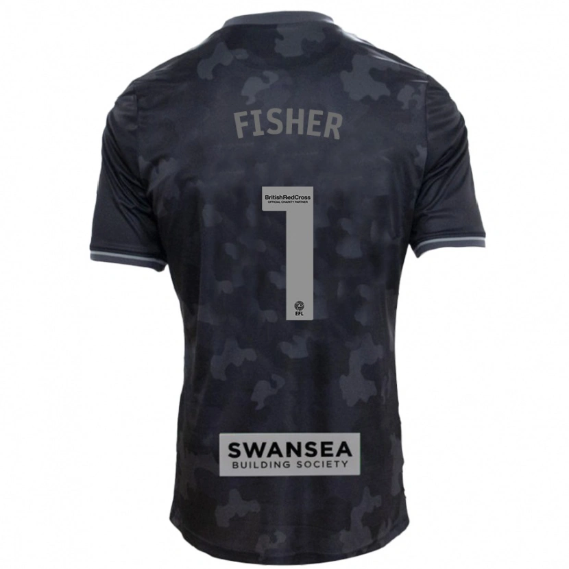 Danxen Niño Camiseta Andy Fisher #1 Negro 2ª Equipación 2024/25 La Camisa México