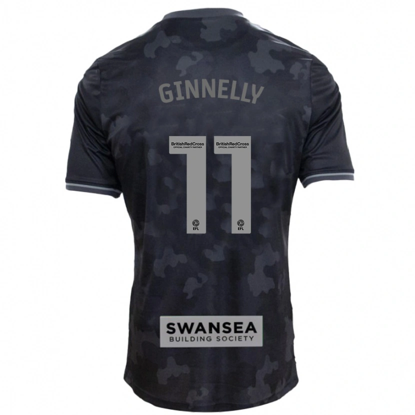 Danxen Niño Camiseta Josh Ginnelly #11 Negro 2ª Equipación 2024/25 La Camisa México