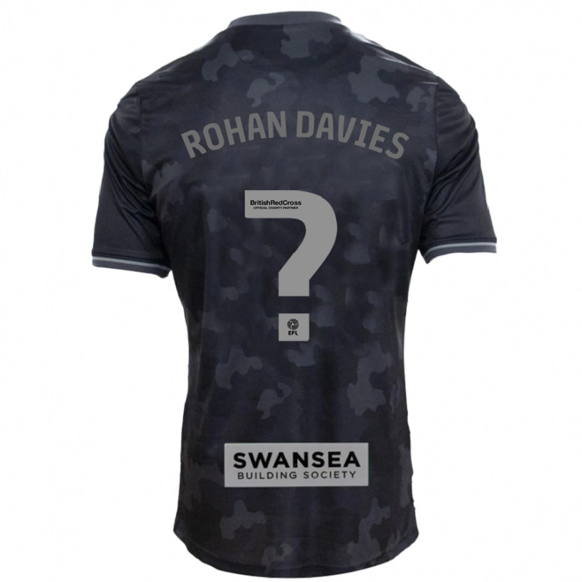 Danxen Niño Camiseta Rohan Davies #0 Negro 2ª Equipación 2024/25 La Camisa México