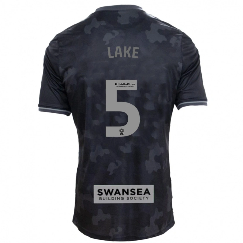 Danxen Niño Camiseta Ellie Lake #5 Negro 2ª Equipación 2024/25 La Camisa México