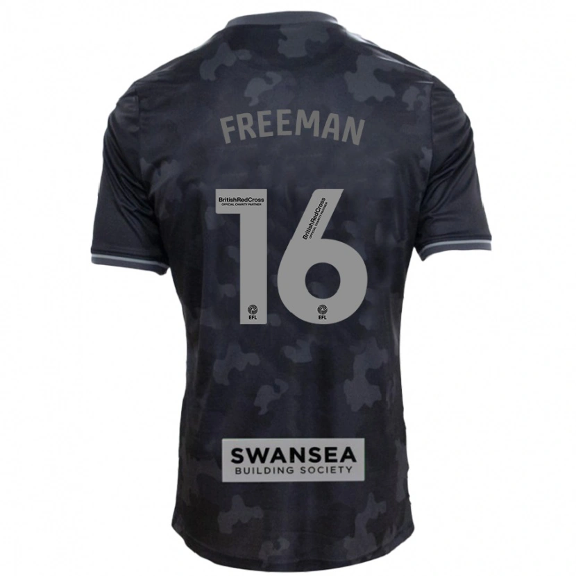 Danxen Niño Camiseta Emily Freeman #16 Negro 2ª Equipación 2024/25 La Camisa México